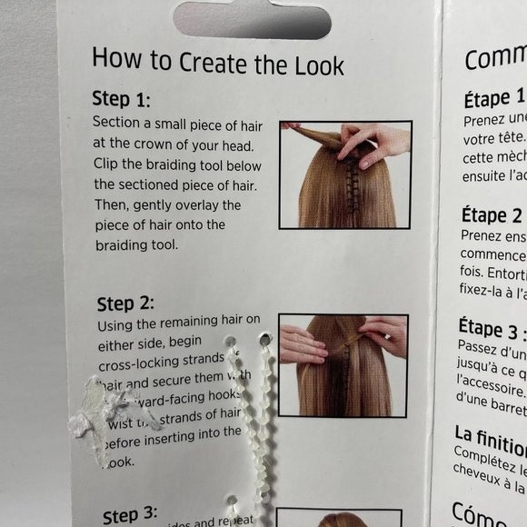 Vidal Sassoon Hair Styling Braiding Tool Set of 2 - Picture 8 of 13